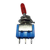 Тумблер MTS-102, 1х2 (3с), 13x8x10mm Smartex 1 група, 2 положення, ON-ON, SPDT, 3 pin, 3A 250VAC, під різьбу М6*0,75, фото 2