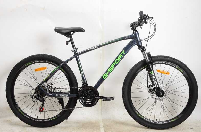 Велосипед CORSO «G-SPORT» 26 дюймів G-26235 рама алюмінієва, Shimano 21 швидкість, фото 1