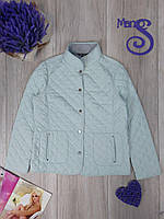 Женская стеганая куртка Adagio демисезонная салатового цвета Размер L