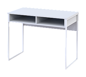 Стіл письмовий Doros Барт 100х55 см білий з поличками