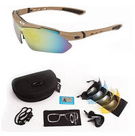 Солнцезащитные очки с поляризацией Oakley койот 5 линз One siz+.woodland