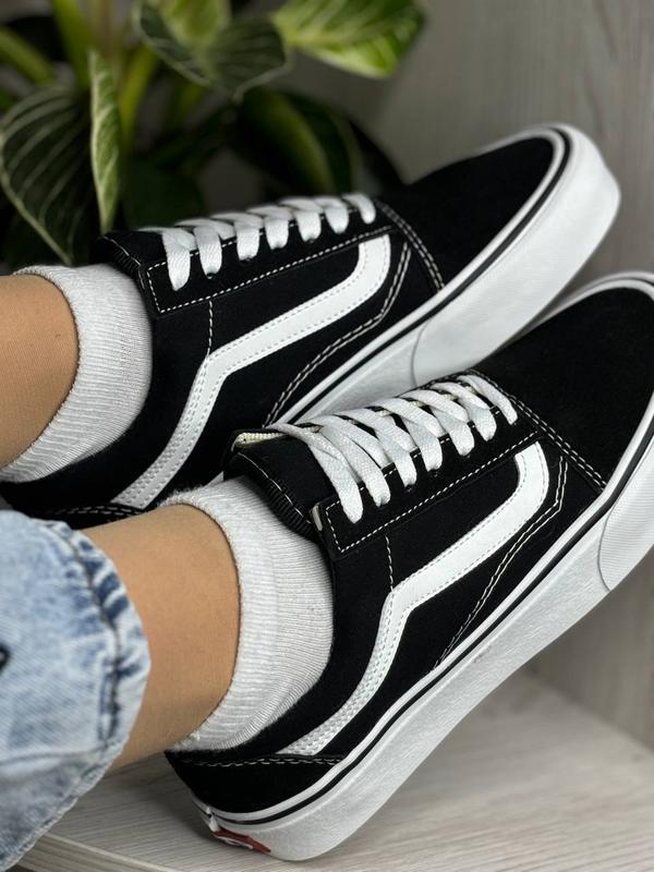 NEW Кеди Vans Old Skool чорні з білим