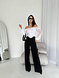 Блуза з шифоновими рукавами 59545, фото 8