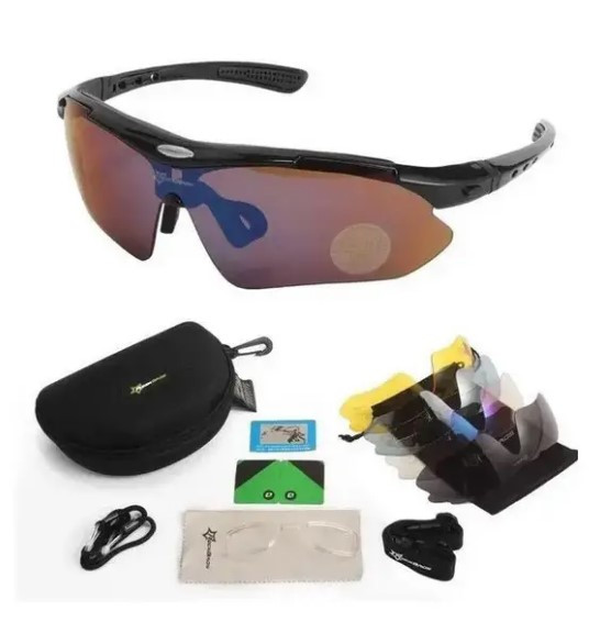 Захисні сонцезахисні окуляри з поляризацією .5 комплектів лінз RockBros.woodland