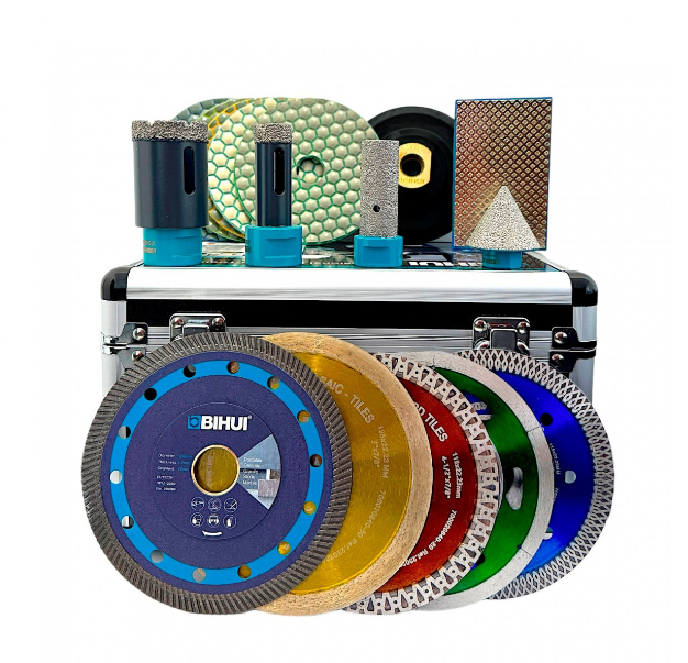 Набір професійного алмазного інструменту 16 предметів + КЕЙС, фото 1