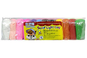 Моделін 12 кольорів по 10г, в пакеті зі стеками ООПТ