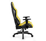 Ігрове крісло Diablo Chairs X-One 2.0 Normal Size Electric Yellow (екошкіра + тканина), фото 4