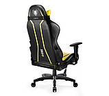 Ігрове крісло Diablo Chairs X-One 2.0 Normal Size Electric Yellow (екошкіра + тканина), фото 5