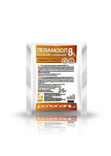 Левамізол порошок 8%, 25 г