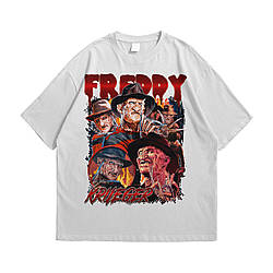 Футболка з принтом Freddy Krueger M Білий