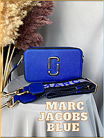 Сумка Marc Jacobs Blue lux Женская синяя сумочка клатч Marc Jacobs Blue