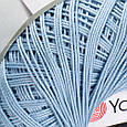 Пряжа бавовняна YarnArt Violet, Блакитний №4917, 50 г, 282 м Ярнарт Віолет (ірис),нитки для в’язання, фото 3