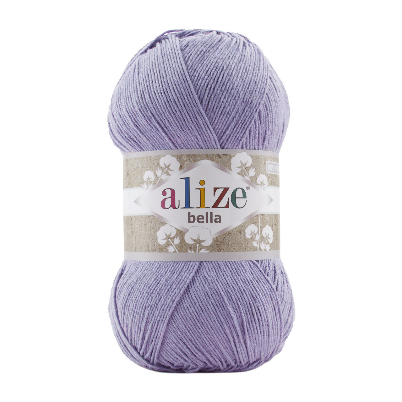 Пряжа бавовняна Alize Bella, 100гр, 360м, Бузок №158, Алізе Белла, нитки для в’язання