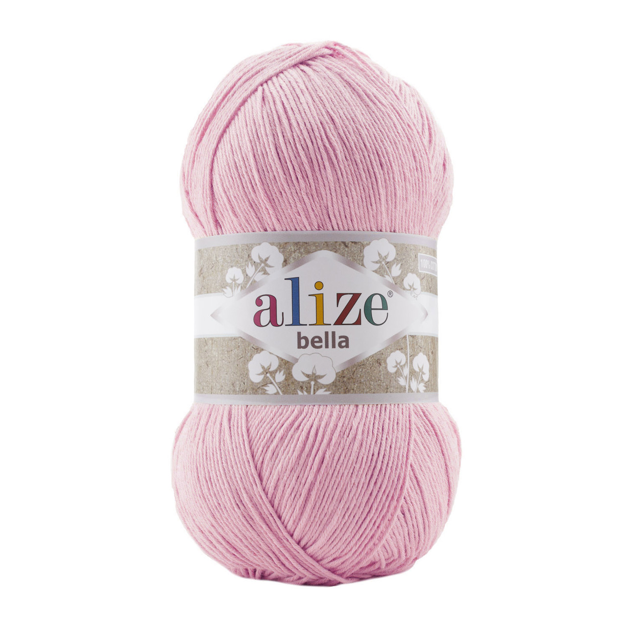 Пряжа бавовняна Alize Bella, 100гр, 360м, Рожева орхідея №32, Алізе Белла, нитки для в’язання