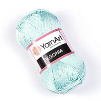 Пряжа хлопковая YarnArt Begonia, Мята №4939, 50г, 169м Ярнарт Бегония, нити для вязания