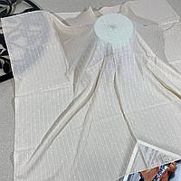 Классический нейтральный мягкий батистовый платок. Качественный турецкий натуральный платок Молочный