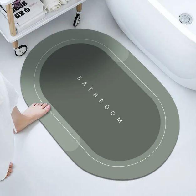 Вологовбираючий прямокутний килимок у ванну та кухню 350G 38х58 см Придверний килимок