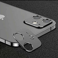 Ударопрочное защитное стекло камеры для Apple iPhone 12, 2.5D, черное