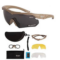 Защитные тактические солнцезащитные очки Daisy X10,очки,койот,с поляризацией.woodland