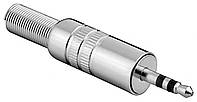 Штекер Lucom FreeEnd-Jack 3.5mm 3pin M конектор розєм метал стерео металік (25.02.5062) HR, код: 7454104