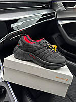 Кроссовки мужские Merrell Ice Cap Moc 2 Gore Tex All Black Red черные с красным SRV А2006