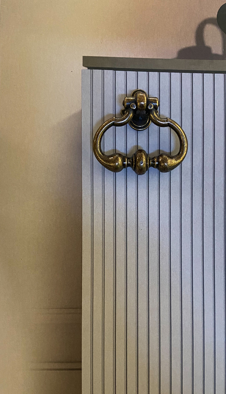 Ручки скоба та кільце Traditional сучасна класика в античній бронзі 