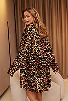 Сукня жіноча вільного крою з леопардовим принтом (Норма), фото 5