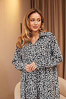 Сукня жіноча вільного крою з леопардовим принтом (Норма), фото 9