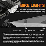 Велосипедний ліхтар, акумуляторний велосипед-комплекс передній і задній, фото 5
