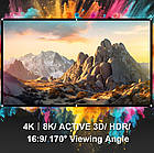 ⇒ Екран White Grid Light FullHD Screen 100" (з люверсами) - світловідбивний для проектора з Gain 2.6x та кутом огляду 170°, фото 4