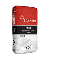 Кладочная смесь огнеупорная +1200°С для барбекю комплекса, печи,камина. Scanmix Fire