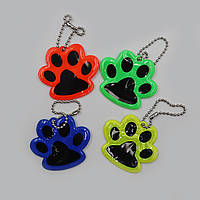 Брелки светоотражающие "Лапа" 100PCS без/этик