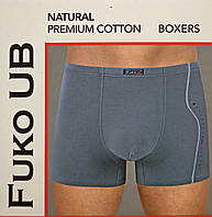 Боксеры мужские FUKO UB хлопковые цветные на вшитой резинке L XL 2XL 3XL оптом різні розміри