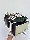 Кросівки чоловічі коричневі Adidas Samba x NOTITLE GREEN / BROWN (16276), фото 5