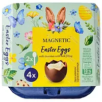 Шоколадные яйца с молочным кремом Magnetic Easter Eggs 144г Германия