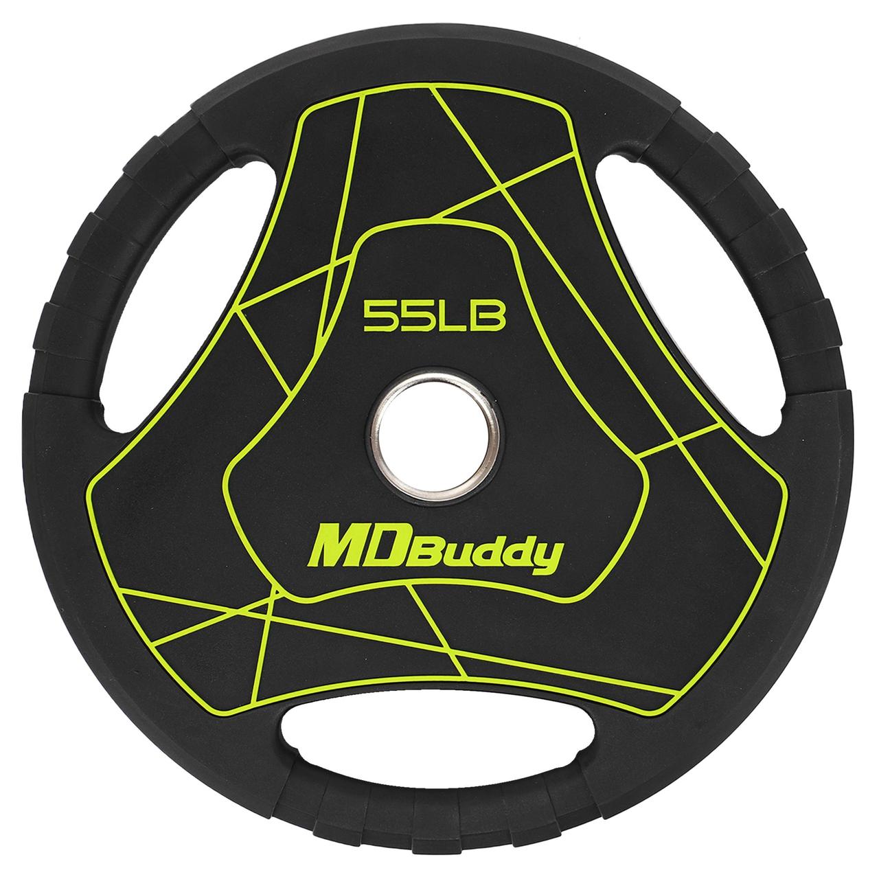 Блины (диски) полиуретановые MD Buddy TA-9647-25 51мм 25кг черный - фото 3 - id-p2153246526