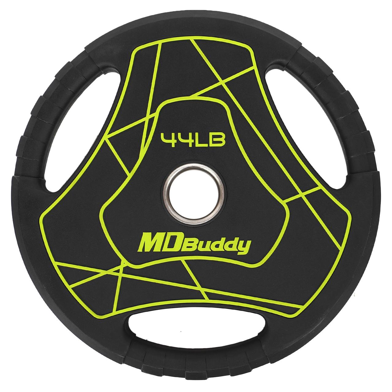 Блины (диски) полиуретановые MD Buddy TA-9647-25 51мм 25кг черный - фото 6 - id-p2153246526