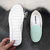 Сліпони жіночі мокасини м'ятні перфровані Broman 4435, фото 6