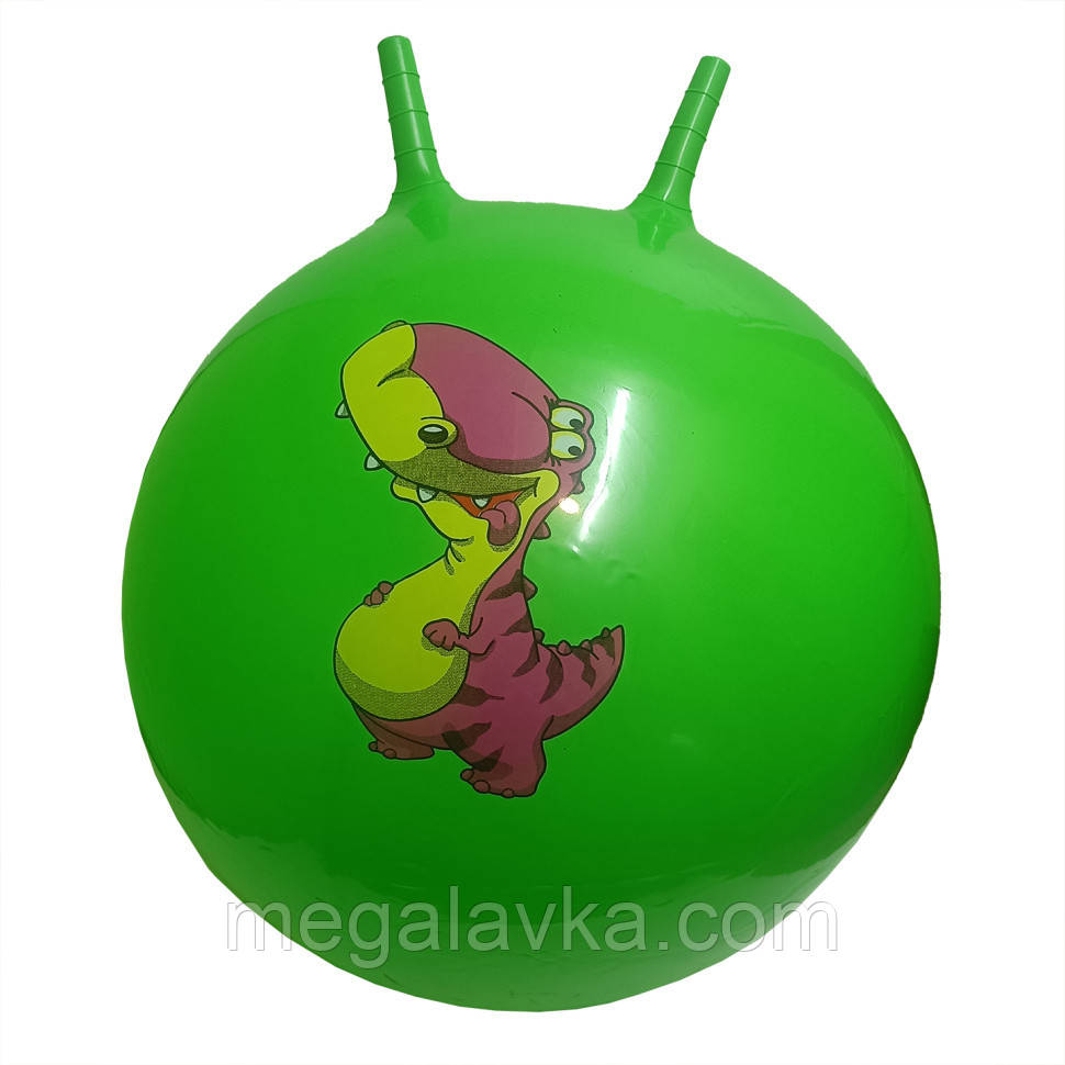 М'яч для фітнесу B6505 ріжки 65 см, 580 грамів (Зелений) — MegaLavka