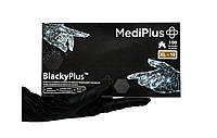 Перчатки нитриловые MediPlus BlackyPlus XL Черные 100 шт (00-00000128) ON, код: 8246448