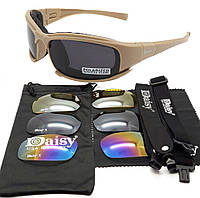 Защитные солнцезащитные очки Daisy X7 койот.ударостойкие.4 сменные линзы faraon