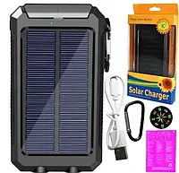 PowerBank от солнечной батареи Solar Chargeri Мощные повербанки 10 000 mAh Повербанк повишеной ёмкости