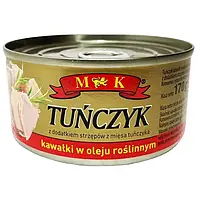 Тунець кусками в олії МK Tunczyk, 170 г