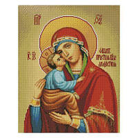 Алмазна картина FA40821 "Акафістна ікона Пресвятої Богородиці", розміром 40х50 см кр [tsi236941-TSІ]