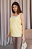 Дуже м'яка майка для вагітних і годуючих мам жовта 48, фото 4