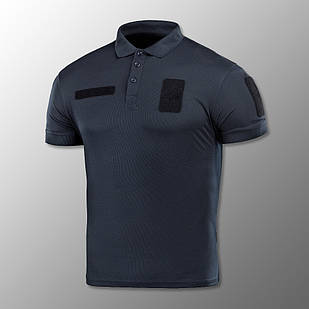 🔥 Поло тактичне CoolMax - ДСНС (синя) нац поліції, поліцейських, ВСУ, ЗСУ, військове