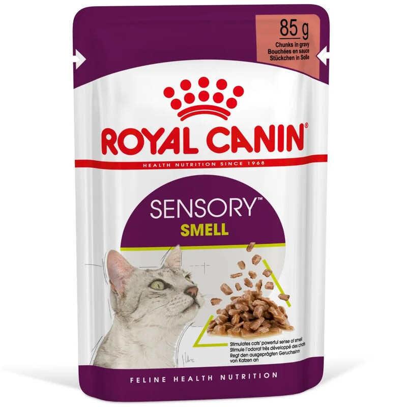 Вологий корм для дорослих котів шматочки в соусі, що стимулює смак Royal Canin Sensory Taste Gravy 85 г