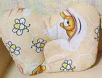 Детская ортопедическая подушка для новорожденных Бабочка 30х25 см.Бабочка Ассортимент цветов