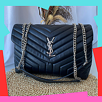 Сумки Yves Saint Laurent YSL Якісна сумка yves saint laurent чорна Сумки Yves Saint Laurent Сумка YSL silver