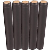 Термозбіжні ковпачки для винних пляшок 100 шт - чорні Італія